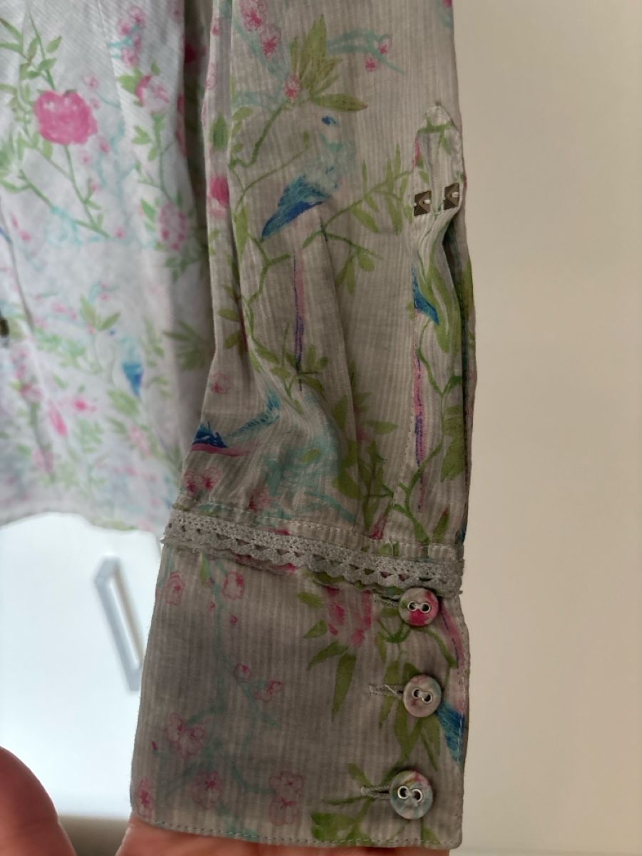 Nile Camicette: Nile Bluse, Gr. S, Grau – Usato da langenthal venduto da rundholz7 3