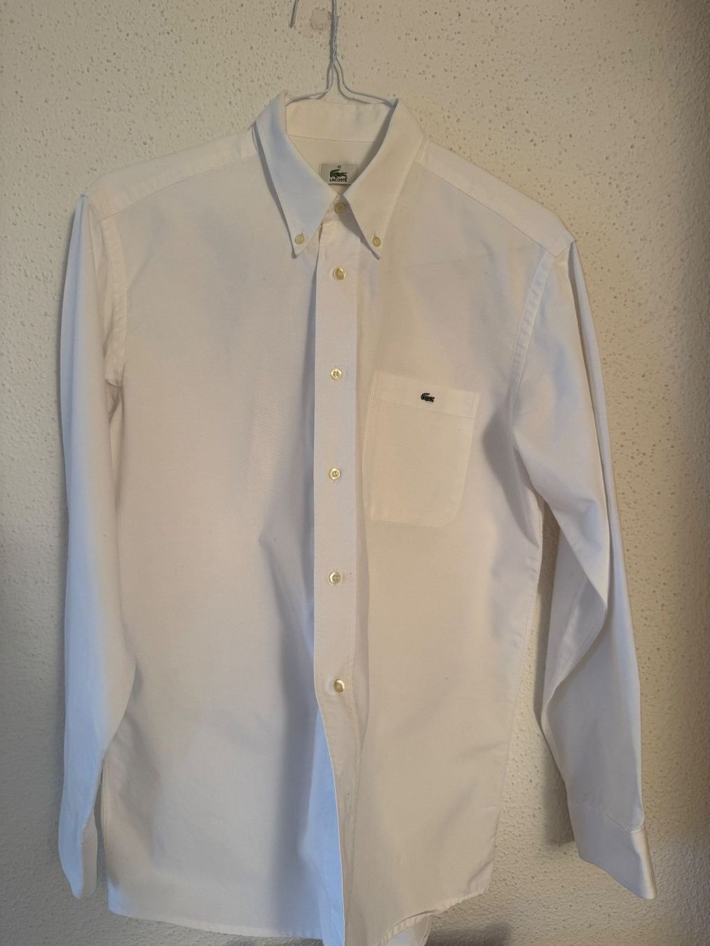 Lacoste Camicie: Lacoste Regular Fit Hemd weiss – Usato da Zumikon venduto da Camcam5678 1