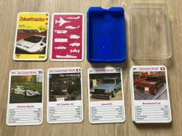 Zukunftsautos Quartett Spielkarten Vintage Autos 