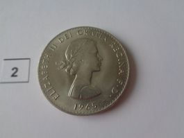 Münze Elizabeth II - Churchill  1 Crown 1965 - VZ - England