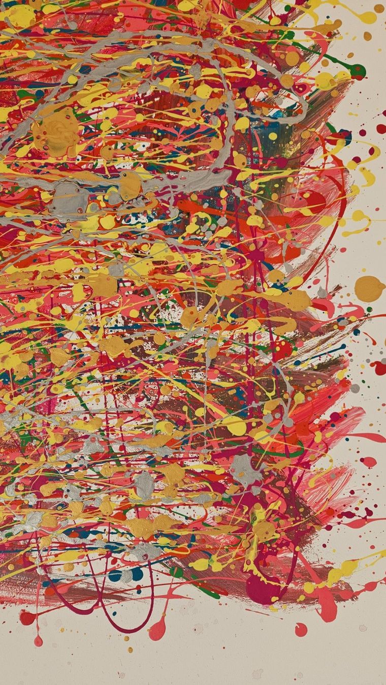 Gemälde: Tableau abstrait unique et coloré- Look moderne! – Neu (gemäss Beschreibung) aus Le Locle von fab_c9hh 5