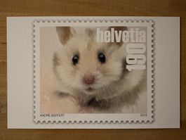 AK mit Tier Briefmarken Motiv von André Seiffert