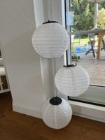3 x Solarleuchte Lampion weiß 