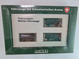 BREKINA VW T1 Militär Fahrzeuge Schweizer Armee H0 1:87
