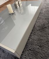 Livique Salontisch GENF Grau mit Glasplatte