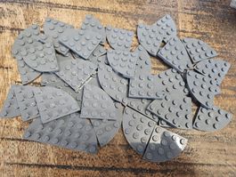 lego 30565 lot de 40 pièces Dark Bluish Gray Wedge, Plate