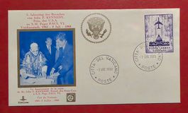 VATIKAN ERINNERUNGSBRIEF AUDIENZ JOHN F KENNEDY USA 1968