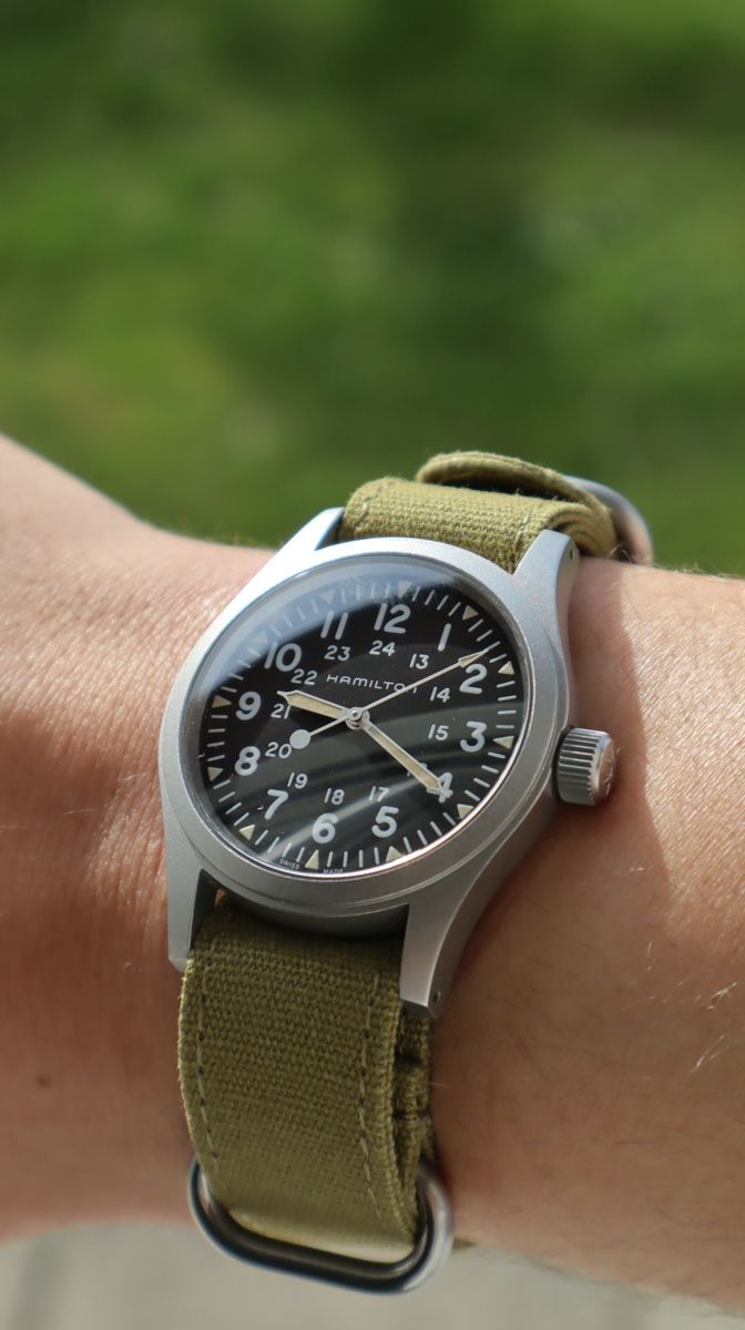 Hamilton Orologi: Hamilton Khaki Field Mechanical 38mm + 8 Straps ab 1.-! – Nuovo (secondo la descrizione) da Seedorf BE venduto da cali_watches 4