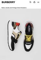 Burberry Nylon, Suede and Vintage Check Sneakers