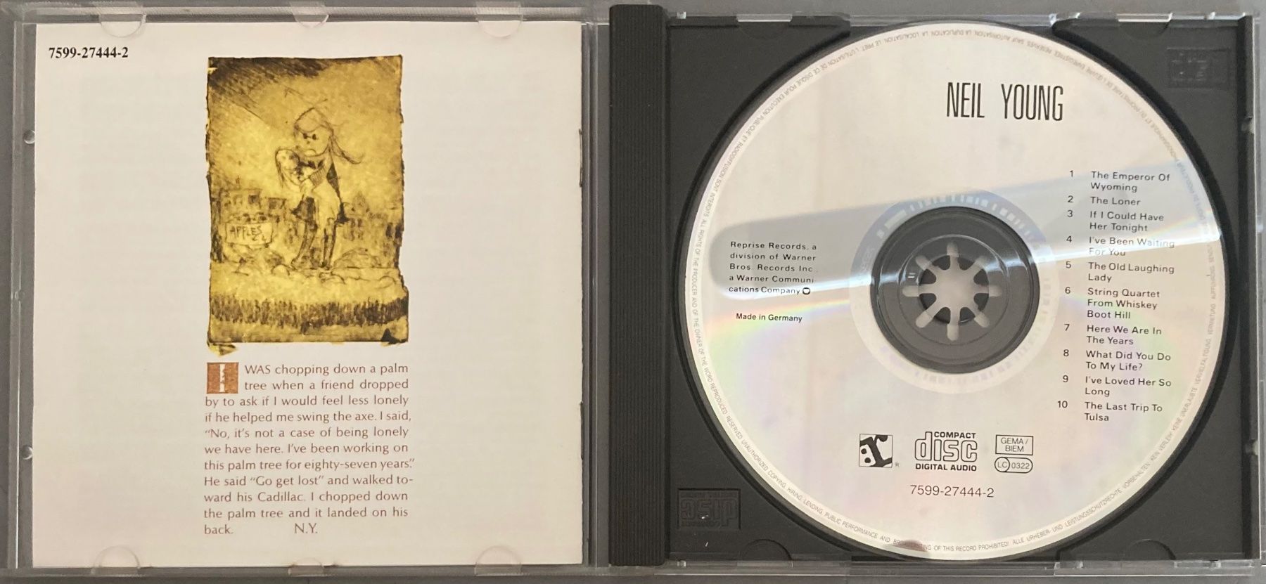CD: NEIL YOUNG - NEIL YOUNG – Usato da Poliez-Pittet venduto da Newtown-Records 2