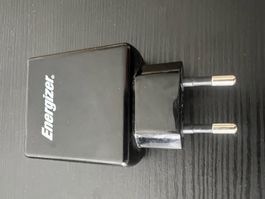 Energizer Netzteil Schwarz 2x USB, neuwertig