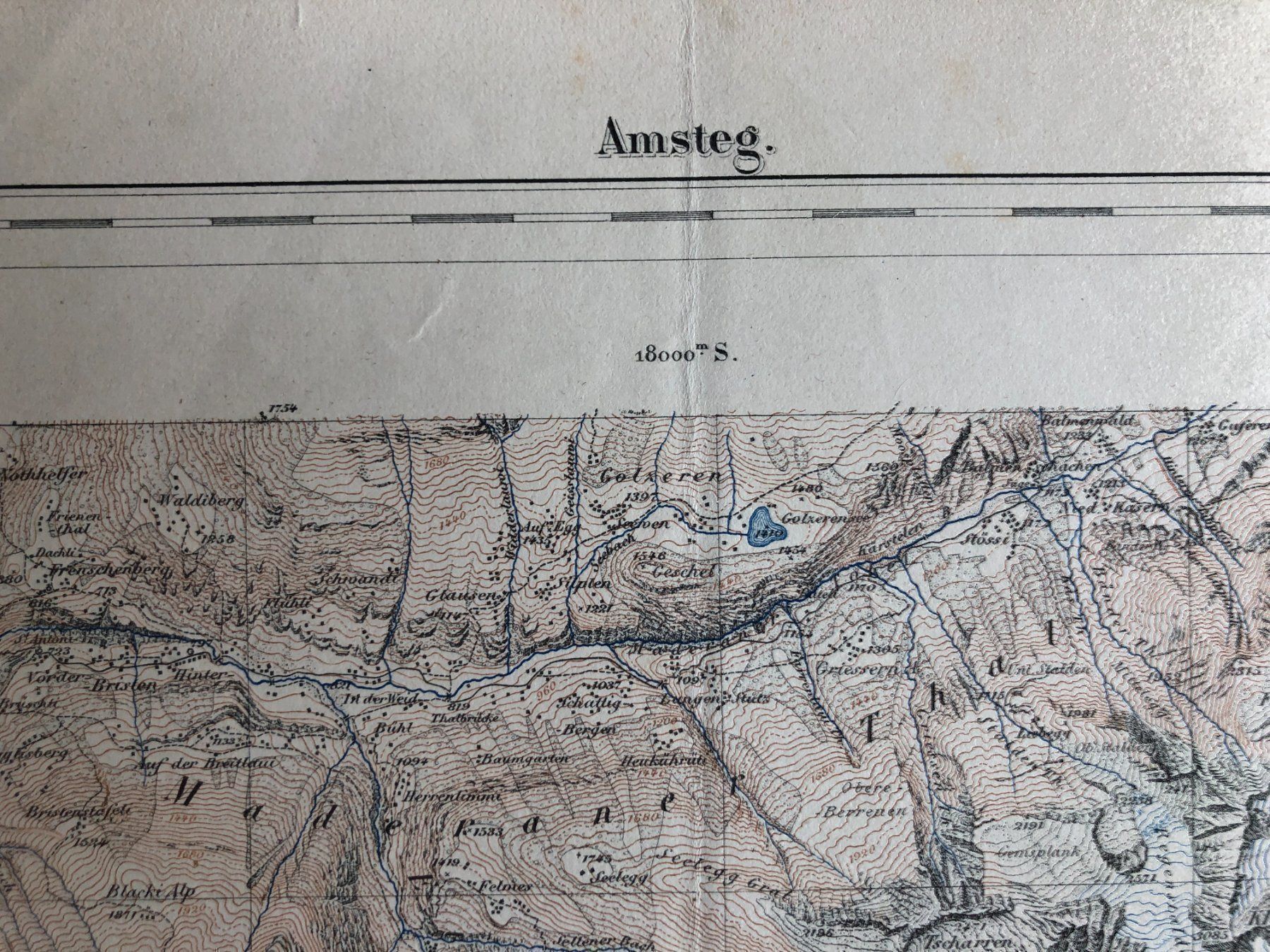 Cartine & Atlanti: Siegfriedatlas Bl. 407: Amsteg – Usato da Zürich venduto da allp 2