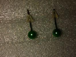 OHRRINGE MODESCHMUCK,,,DUNCKELGRÜN,,,GLANZIG