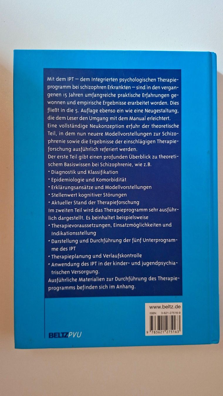 Livres: Integriertes Psychologische Therapieprogramm IPT – D'occasion à Dietikon par Buchantiqdietikon 1
