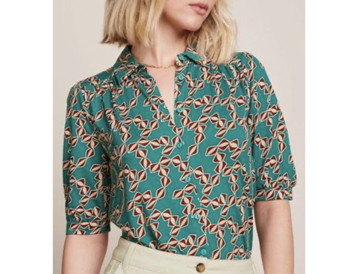 King Louie Camicette: King Louie Bluse, Gr.L, neu! – Nuovo (secondo la descrizione) da Steffisburg venduto da Bird304 4