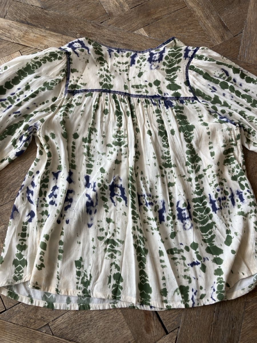 Ba&Sh Camicette: Ba&sh Bluse, Gr. 2/40Batikmuster, Sommer Look – Nuovo (secondo la descrizione) da Muralto venduto da jac_hkz5 5