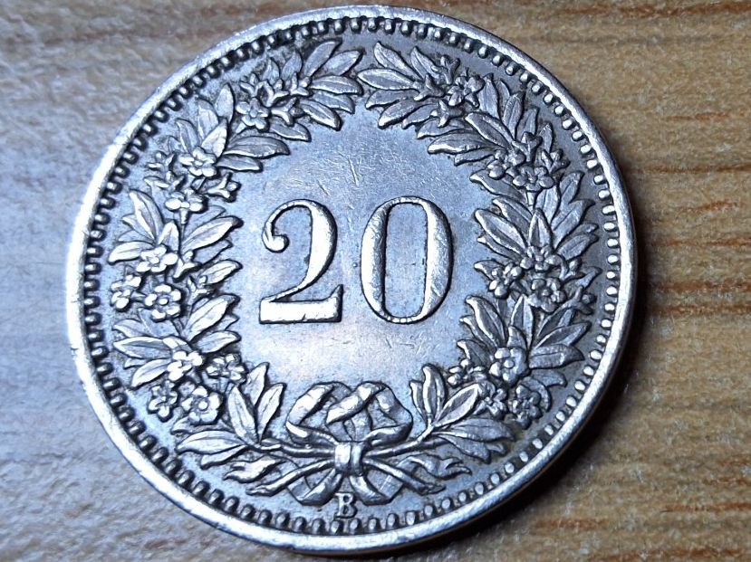 Tutti le monete: 20 Rappen 1947 - fast vorzüglich! – Usato da Münchenstein venduto da purbach1 7