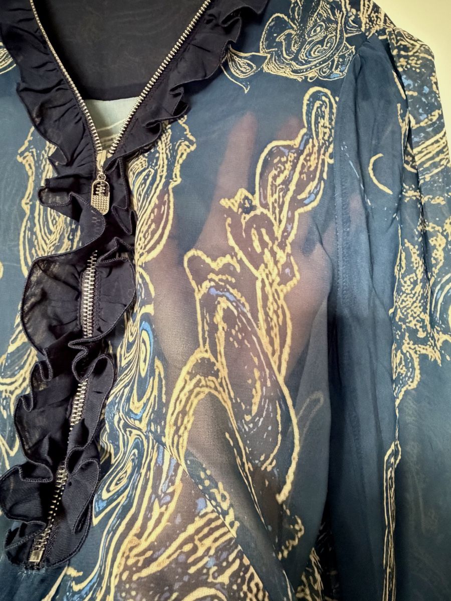Blusen: Damen Bluse blau gemustert - neu – Neu (gemäss Beschreibung) aus Zug von jan_n75h 1