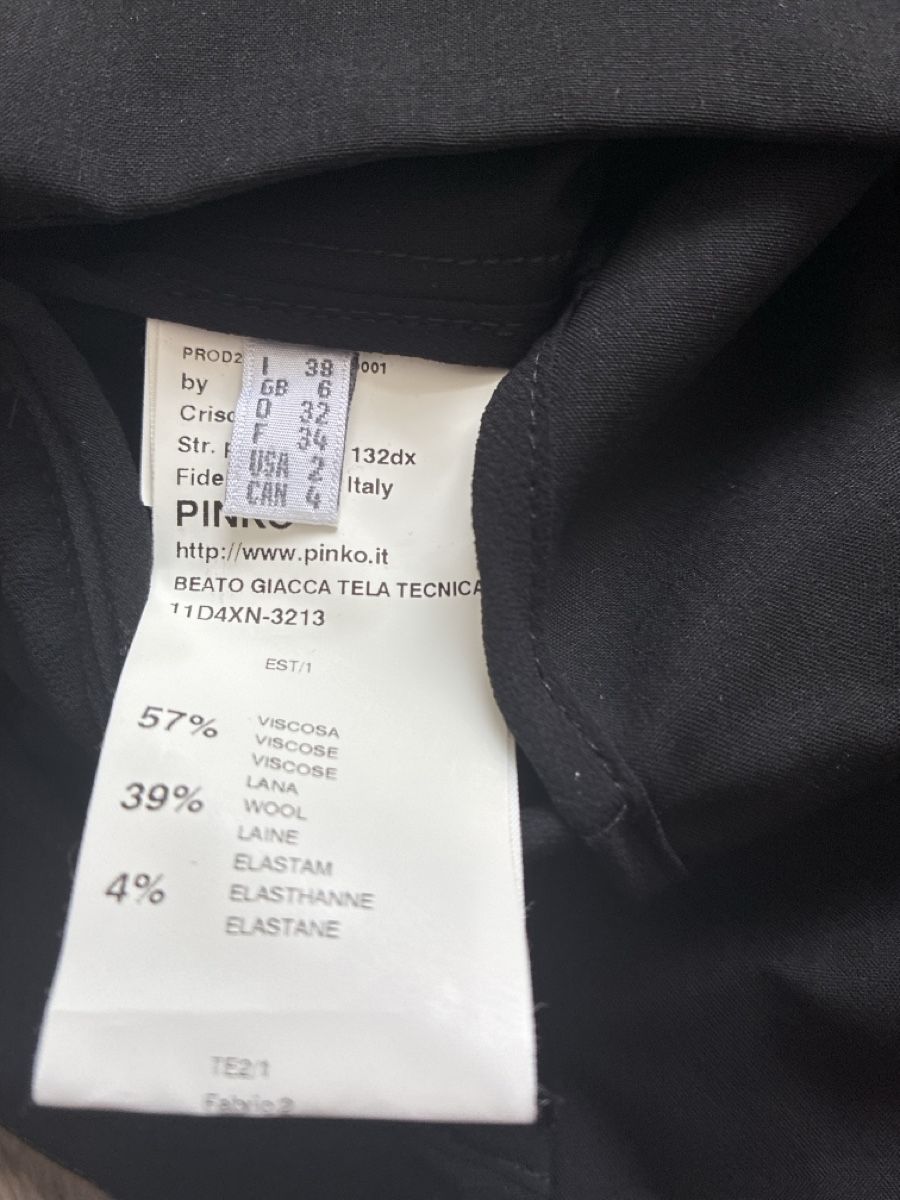 Pinko Giacche: Pinko Blazer Schwarz Groesse 36 guter Zustand – Usato da Zürich venduto da Dsire 3