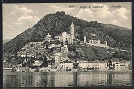 Morcote /Lago di Lugano, Teilansicht mit