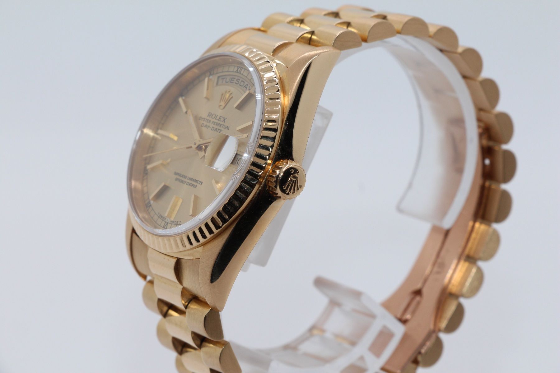 Rolex Orologi: Rolex Day-Date 36 Double Quick Set Champagner Ref 18238, Box – Usato da Zug venduto da eMDi_Collection 4