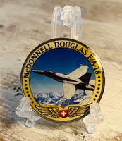 MCDONNELL DOUGLAS F/A-18 Schweizer Luftwaffe Jet Medaille