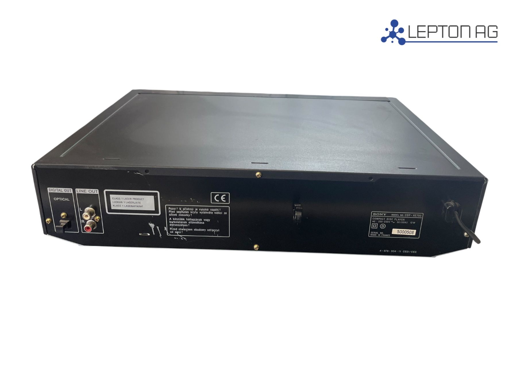 Denon Amplificatori: SONY Compact Disc Player CDP-XE700 – Usato da Niederdorf venduto da LeptonAG 2