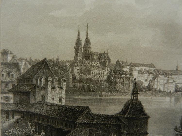 Incisioni: Basel von Rohbock und Kolb – Usato da Risch venduto da Antikfee 9