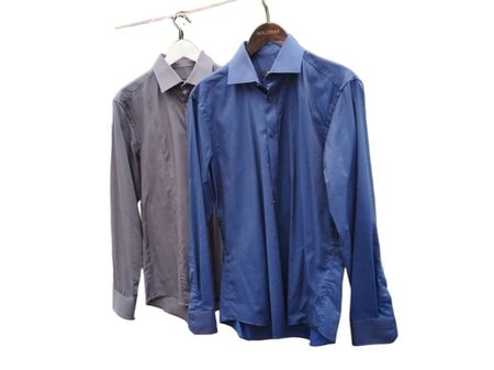 Hemden Set grau und blau von Venti Slim Fit Gr. 40