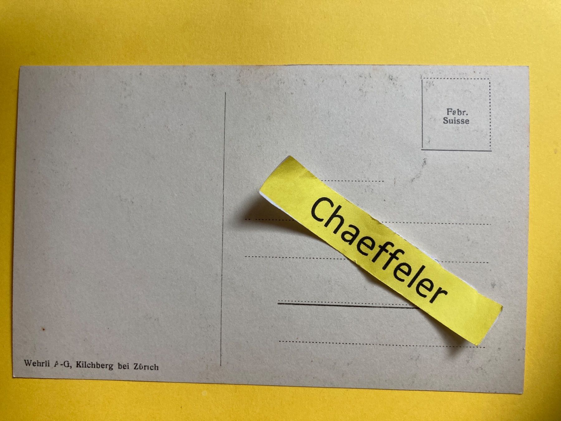 Cartoline postali: 25872 Herisau – Usato da Zürich venduto da Chaeffeler 1