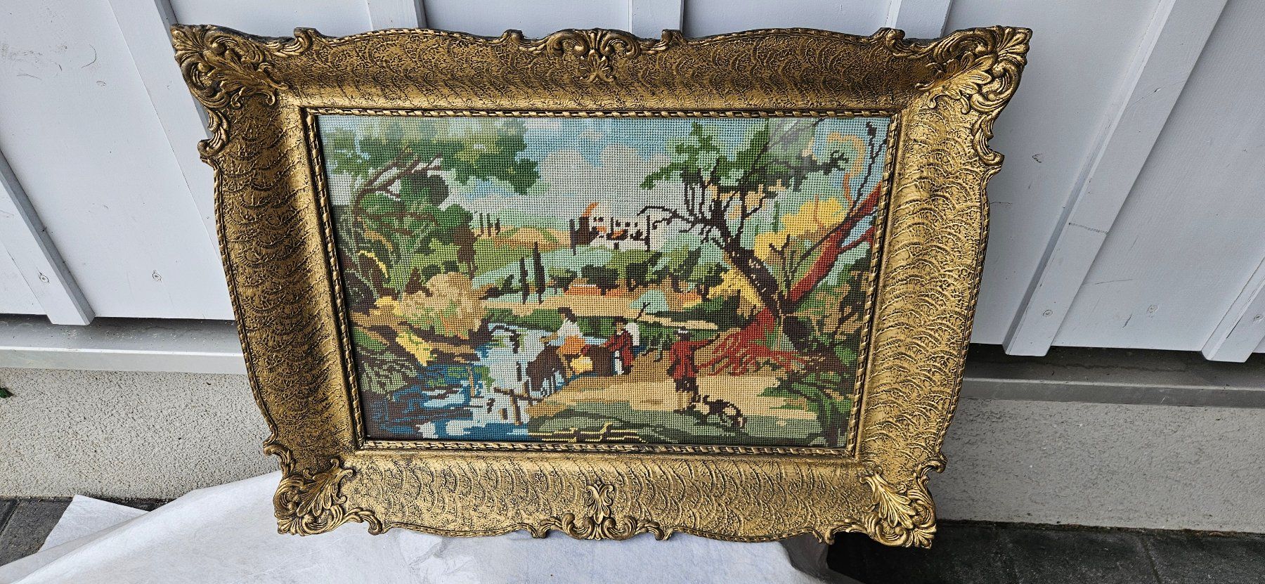 Cadres de tableaux: bild mit holzrahmen – D'occasion à ZIHLSCHLACHT par Raja9