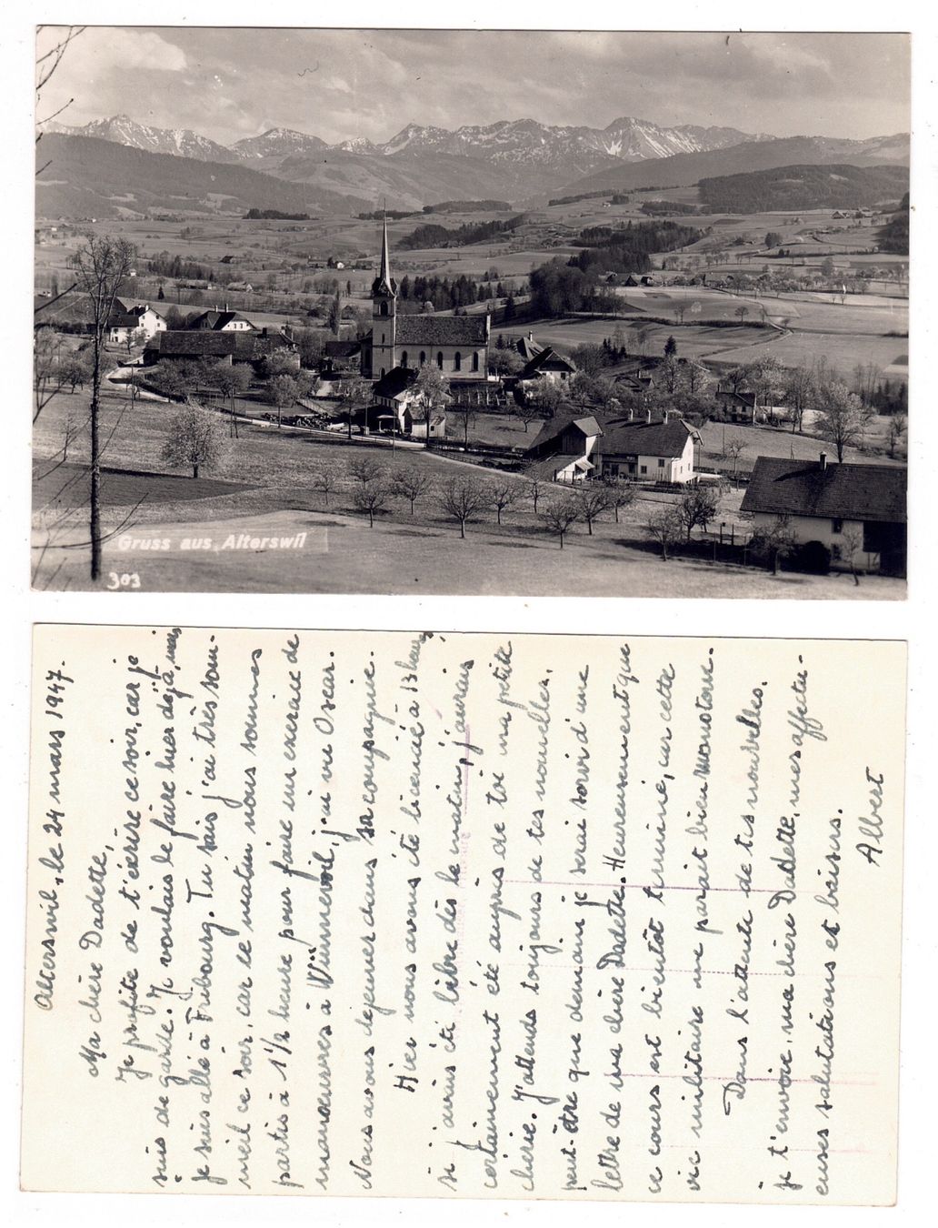 Cartes postales: Gruss aus Alterswil – D'occasion à La Tour-de-Peilz par amjust