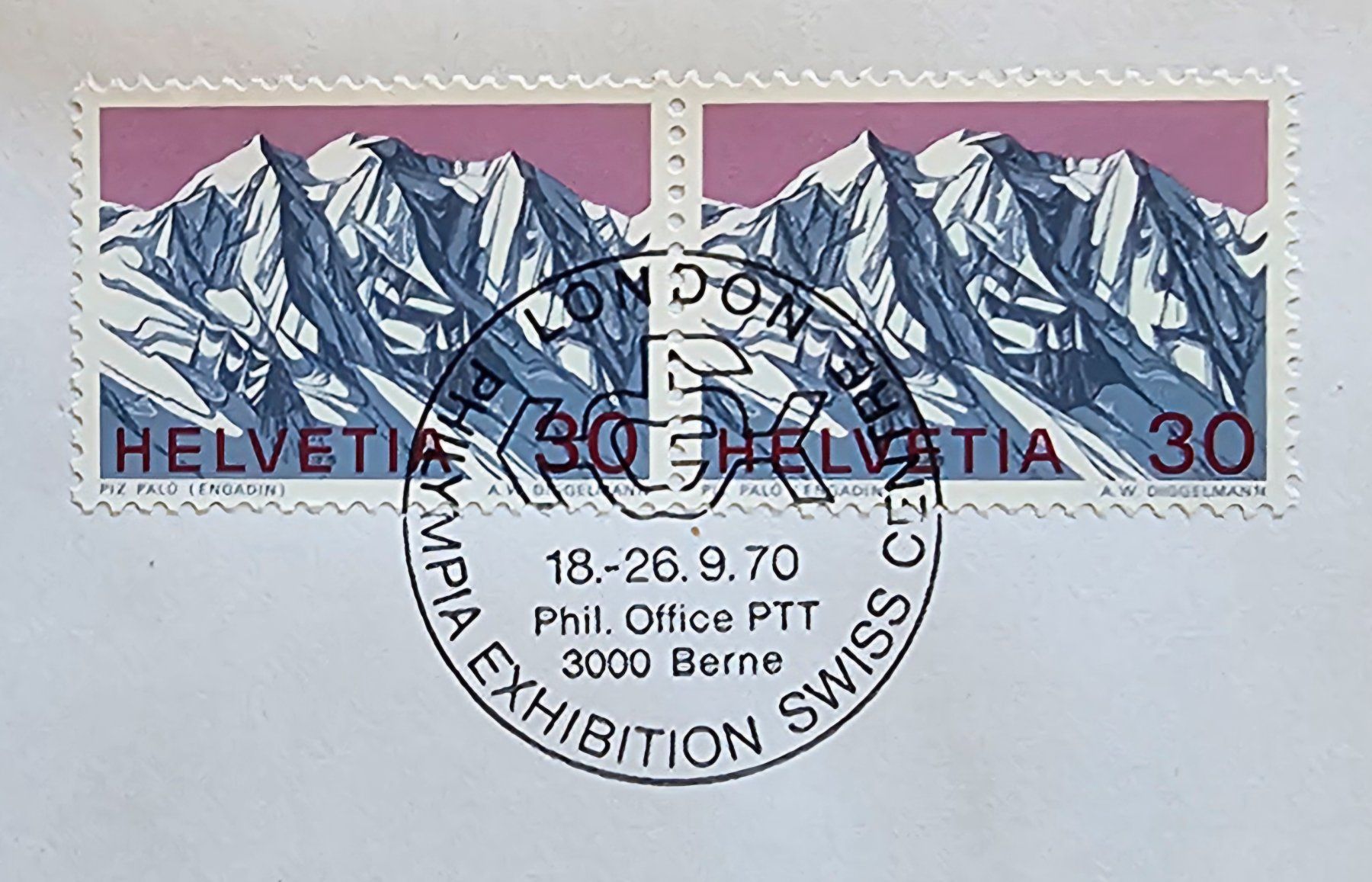 Alle Briefmarken: Suisse - lettre avec obl..spéciale, 1970 – Neu (gemäss Beschreibung) aus Les Valettes von Nuba1 1