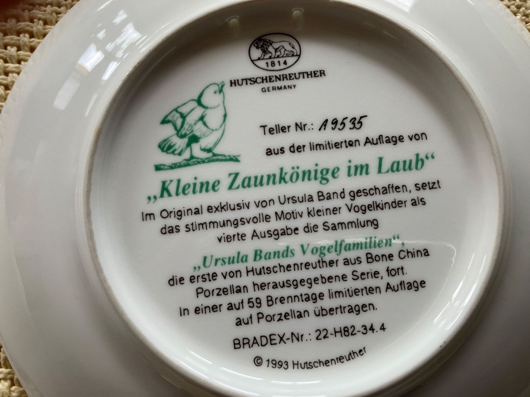 Hutschenreuther Piatti: 6 Teller inkl. Ständer, 1 Teller gross von Hutschenreuther – Usato da Baar venduto da Zugi2 6