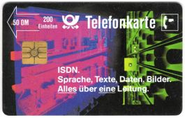 seltene, frühe Schalter Telefonkarte aus Deutschland