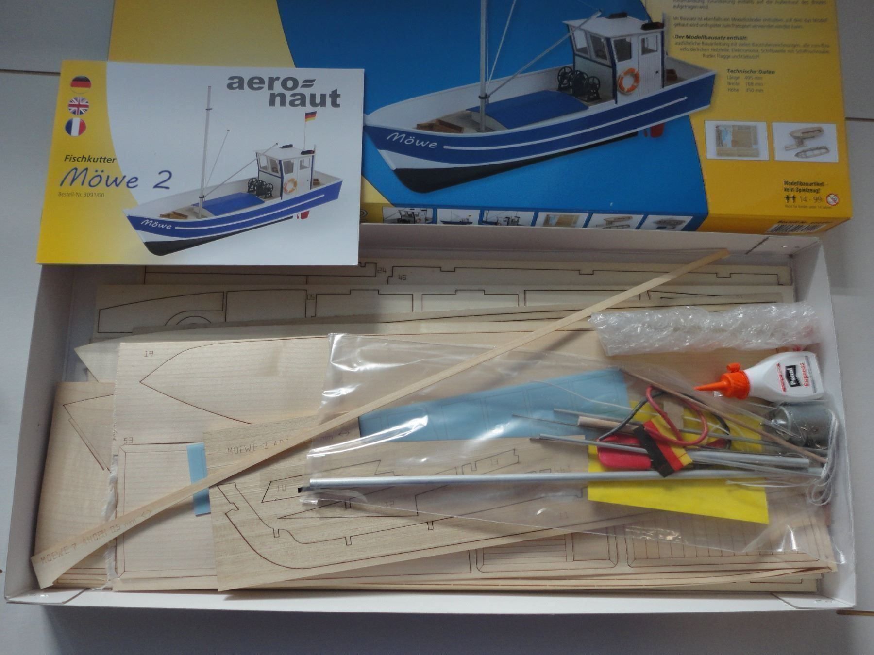 RC Kits de montage: Möwe 2 Fischkutter Bausatz – Neuf avec emballage d'origine à Horgen par RcModell 4