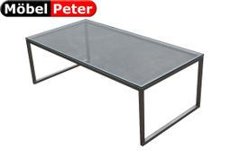 Salontisch 60x120cm klare Glasplatte