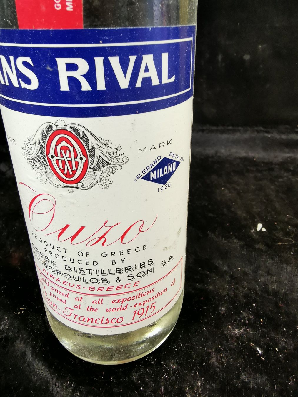 Bevande alcoliche: ANCIENNE BOUTEILLE OUZO SANS RIVAL – Nuovo (secondo la descrizione) da Genève venduto da Leboucheoreilles 2