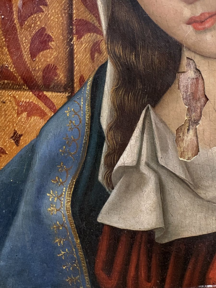 Dipinti: Gemälde Madonna vermutlich 15jh – Usato da Emmenbrücke venduto da Antikvogel 3