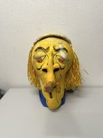 Carnival mask yellow figure acceptable condition