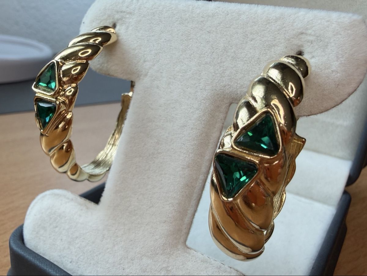 Orecchini pendenti & Orecchini a lobo: Vintage Ohrringe Clips Luxus Modeschmuck  – Usato da Lamone venduto da LaCantinaMagica 2