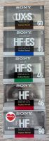 Sony Kassetten Sammlung von 1988 HF, HS-S, HF-ES & UX-S OVP