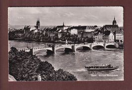 BASEL - Mittlere Rheinbrücke - 1952