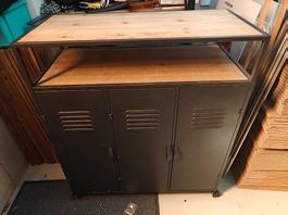 Rollmöbel Kommode Industrialstyle