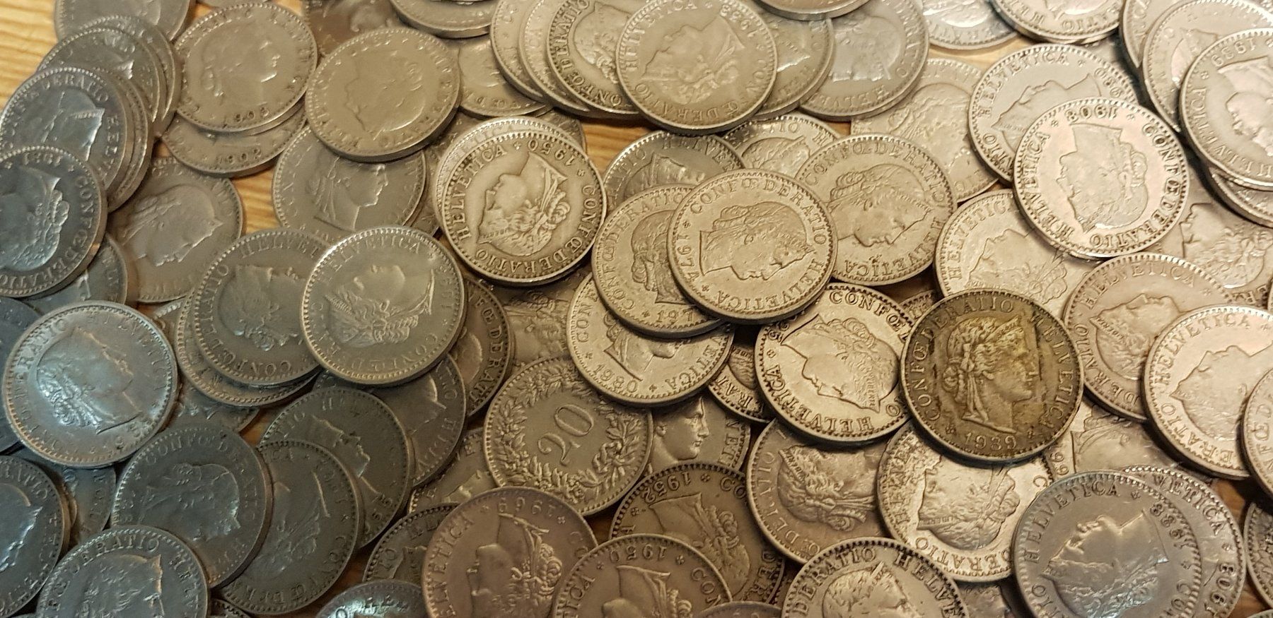Tutti le monete: 452 Stk. 20 Rappen ab 1881 - ca. 1993. – Usato da Schöftland venduto da Topdeal4 6