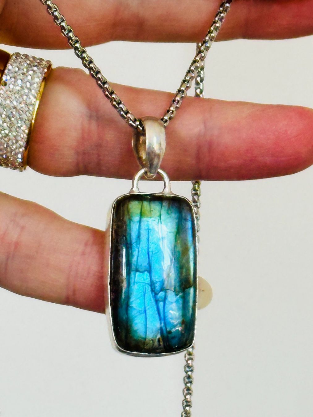 Catenine: Labradorite Gemstone Handmade Jewelry necklace – Nuovo e nell'imballaggio originale da Genève venduto da AGBERG 4