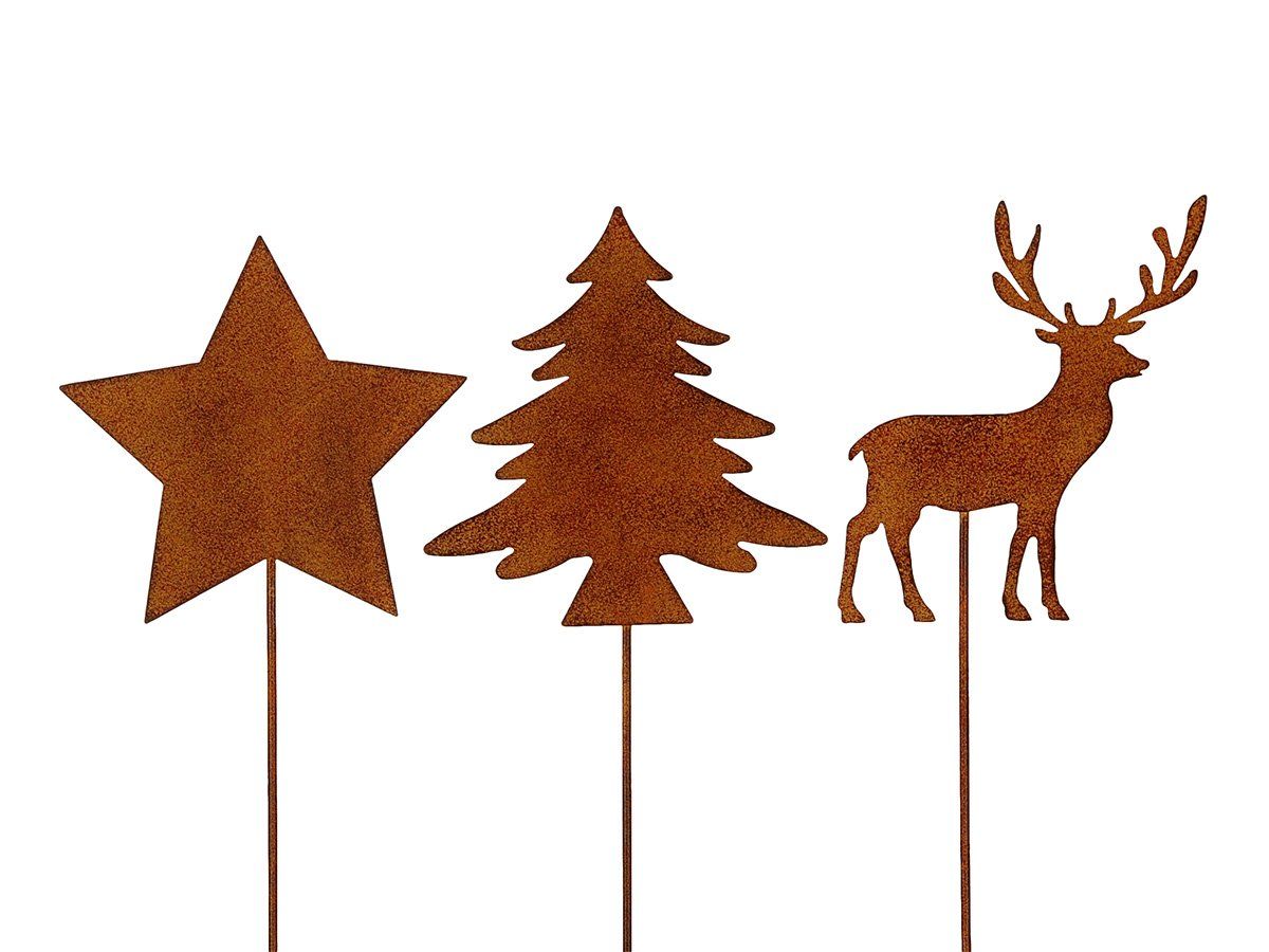 Toutes les décorations: Weihnachtsdeko Set Gartenstecker 100cm – Neuf avec emballage d'origine à Matzendorf par Gartendeko-Shop