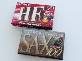 SONY HF / TDK SA-X 100 Kassetten