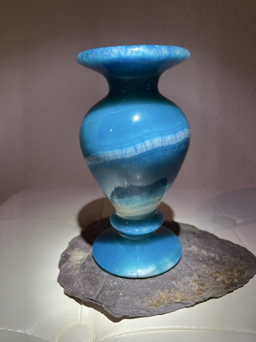 Vasi & Recipienti: Ägyptische Marmor-Alabastervase – Nuovo e nell'imballaggio originale da Männedorf venduto da Maru83
