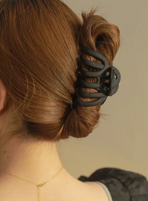 Accessori per capelli: Große Matte Schwarze Haarklammer – Nuovo (secondo la descrizione) da Zürich venduto da dum_x5xn 1